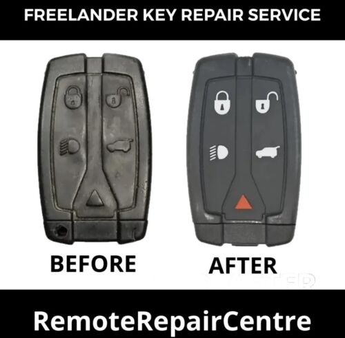 Land Rover Freelander 2 clés porte-clés réparation batterie neuve / micro-interrupteurs / coque - Photo 1/1