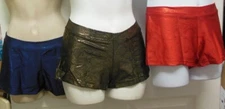 Capezio Foil Booty Shorts Ladies Sizes  9876B Bright elements 3 colors offered