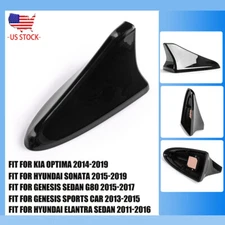 BK For 2014-2019 2018 Hyundai Sonata Ebony Black Code EB Shark Fin Antenna Cover