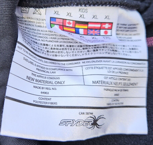 Kid's Spyder Athletic Jacket - Black - XL - Pre-Owned - Free Shipping - Picture 4 of 5