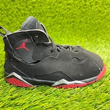 Nike Air Jordan True Flight Boys Size 9C Black Red Athletic Shoes Sneakers
