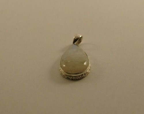 Ciondolo a forma di pera in acquamarina fatto a mano: gabbia in argento sterling 925 placcata in oro 18 carati - Italia