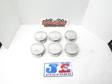 6 Used Je Sb Chevy Dome Pistons 4.130 Bore Dragracing Ump Imca Sbc 301447