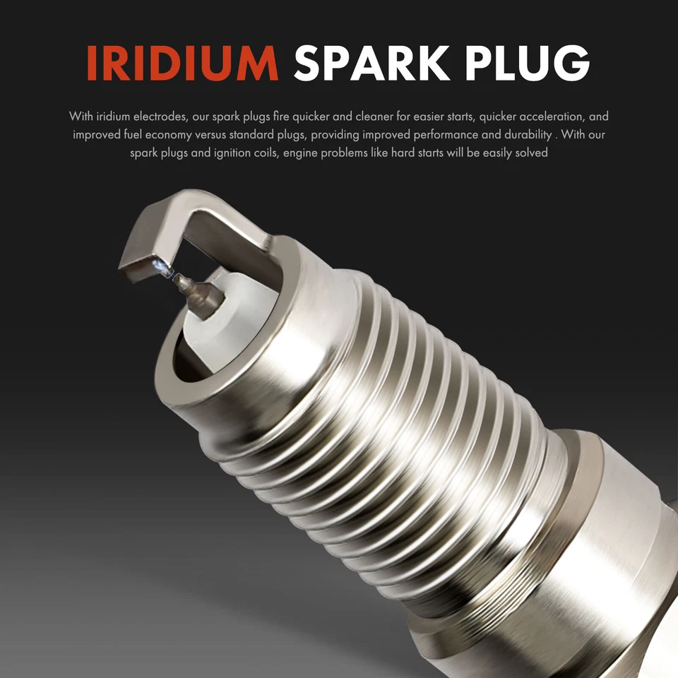 3 bobinas de encendido y 6 bujías de iridio y platino y 6 cables para Mitsubishi Foto 4 de 4