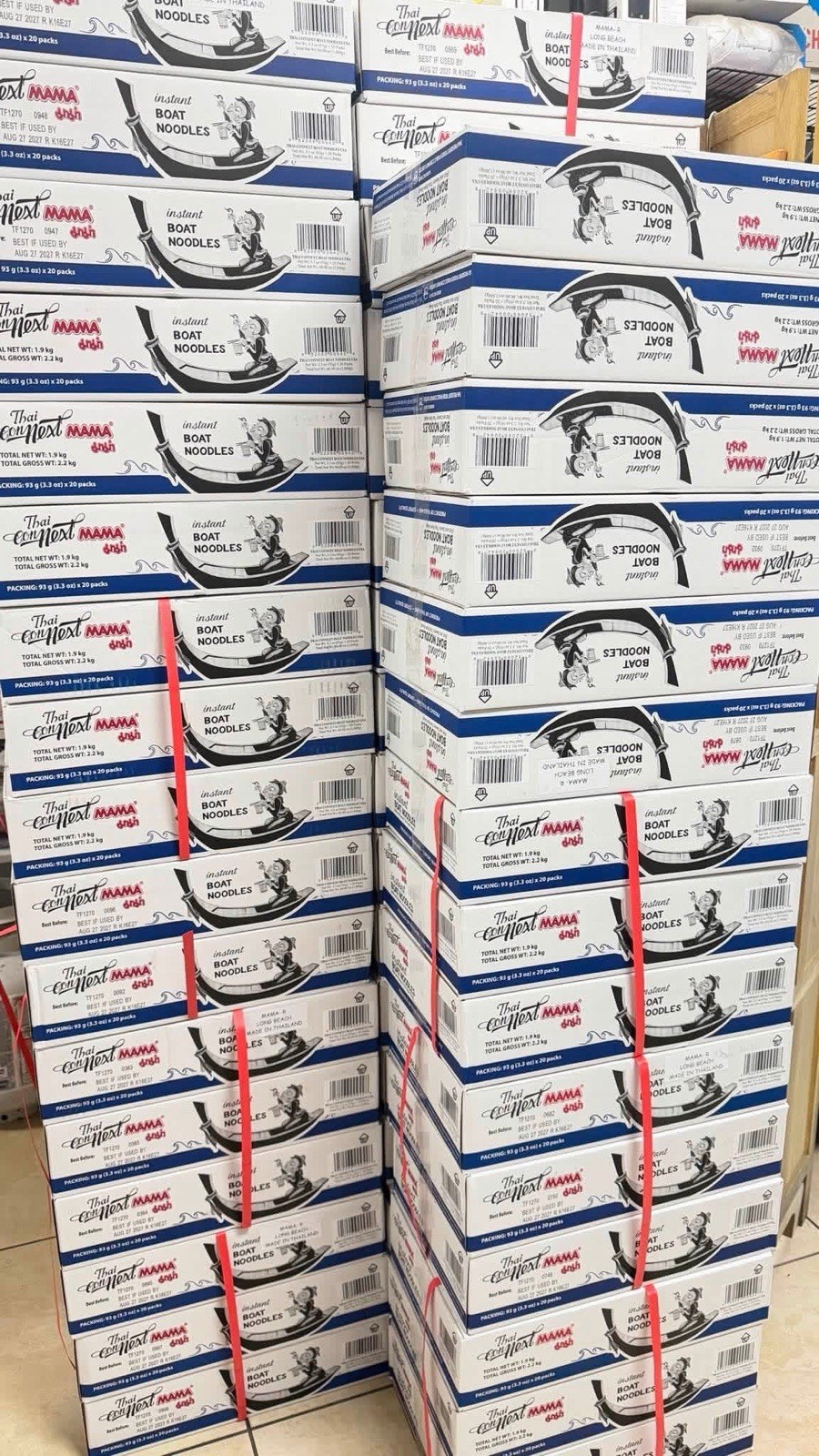 Mama Thai Connext Instant Boat Noodle 1 Box 20 Bags