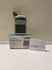 NEW  RadioShack AM/FM-Stereo Pocket Radio Model 12-930 . Tested  Working NEW 