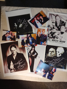 Zacherley The Cool Ghoul & Elvira Photo reproductions Lot #3