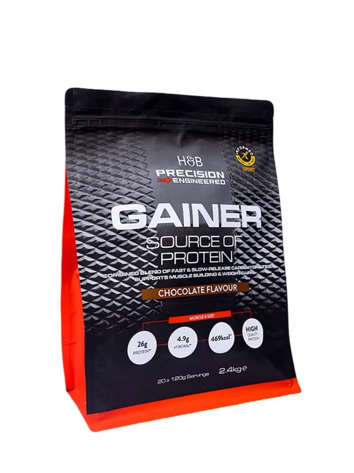 H&B Precision Engineered Gainer Chocolate 2.4kg – Build Mass & Strength