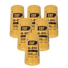 6x Genuine Caterpillar Fuel Filter Cat 1r-0751 1r0751 3116 3126 3306 C7
