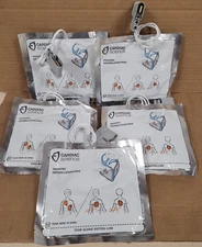 NEW! (X5) ZOLL CARDIAC SCIENCE POWERHEART G5 AED PADS XELAED003C EXP 07/28/25