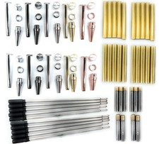 Slimline Pen Kit for Wood Turning  10 Pack with Multiple Finishes  7mm Tw...