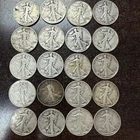 1916-1947 Walking Liberty Half Dollars, 90% Silver, Lot of 20 Mixed Dates