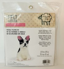 Dimensions Felt Works FRENCHIE Felting Kit 100% Wool NEW NIP