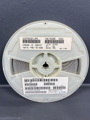1000pcs TDK 0.33µF 100V X7R MLCC Capacitors 1812 334 SMD C4532
