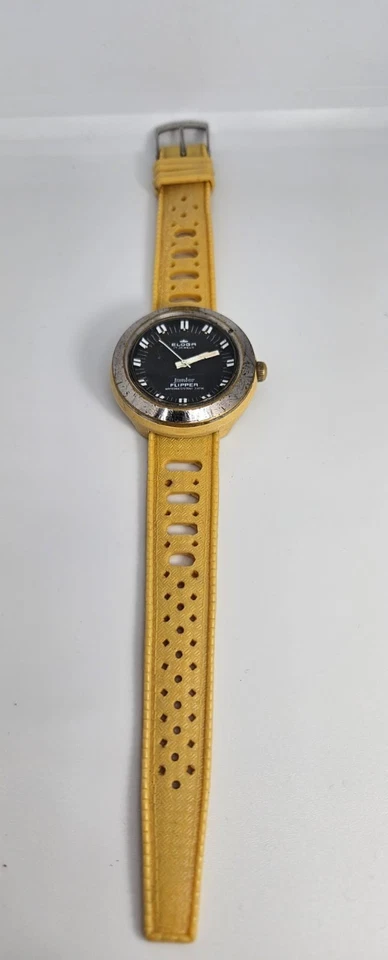 Reloj Eloga Junior Flipper 17 Joyas 30M WR 39mm Raro Años 60 Para Hombre Foto 4 de 4