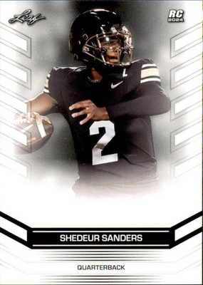 2024 Leaf RC ROOKIE SHEDEUR SANDERS #RC-05 COLORADO BUFFALOES Mint