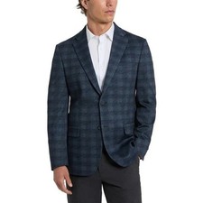 Kenneth Cole Men's Slim Fit Stretch Suit Jacket , Blue Size XL
