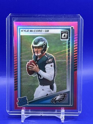 2025 Panini Donruss - Rated Rookie Kyle McCord #325 Optic Preview Pink Prizm...
