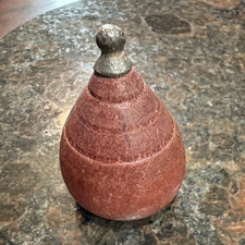 Vintage Red Wooden Spinning Top