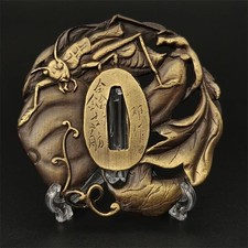 Japanese Tsuba Sword Guard Katana GK126 praying mantis alloy modern product art