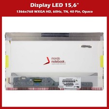 Display LED 15,6" 1366x768 40Pin per HP Pavilion DV6-1000 DV6-2000 G60 G62