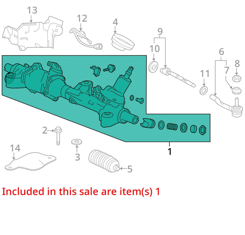 Acura TLX 2015 barra de engranajes de dirección y piñón fabricante de equipos originales 72 k millas - LKQ441640914 Foto 4 de 4