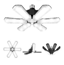 LED Garage Light 150W 15000LM Deformable 6 1 Panels E26 Ceiling Shop Light