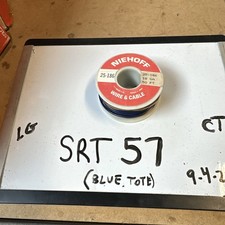 1 Niehoff Products 50 Feet 18 Gauge Primary Plastic Blue Wire 25-186