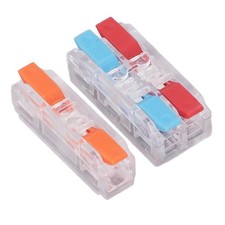 55Pcs Mini Lever Nut Wire Connector PC Shell Lever Wire Terminals 250V 32A♫