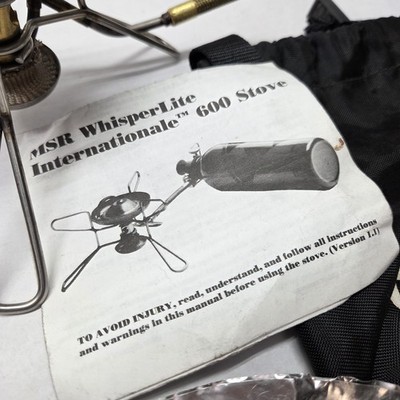 MSR Whisperlite International 600 Stove Backpacking Camping Hiking