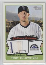 2014 Topps Heritage Clubhouse Collection Relics Troy Tulowitzki #CCR-TT 0h1