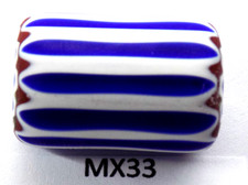 Super Traditional Antique Venetian Chevron Trade Bead African MX33 Bg 88