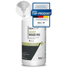 REAVET Wurm-Kraut Liquid 100ml für Hunde, Katzen, Haustiere mit echtem Wurmkraut