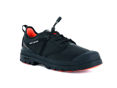 PALLADIUM UNISEX OX TRAVEL LITE+ WATERPROOF SNEAKERS 77338-001-BLACK 5.5