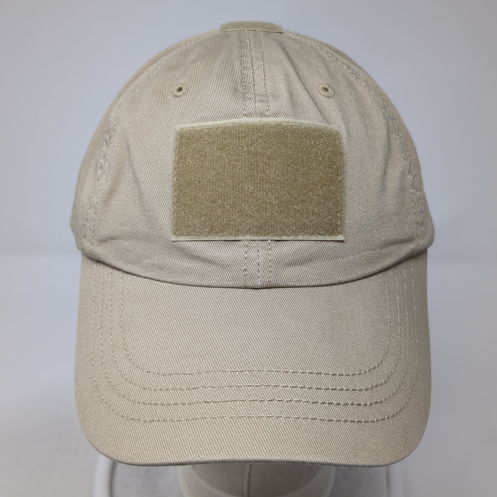 Patched Logo Slideback Baseball Cap Beige OS Adju… - image 2