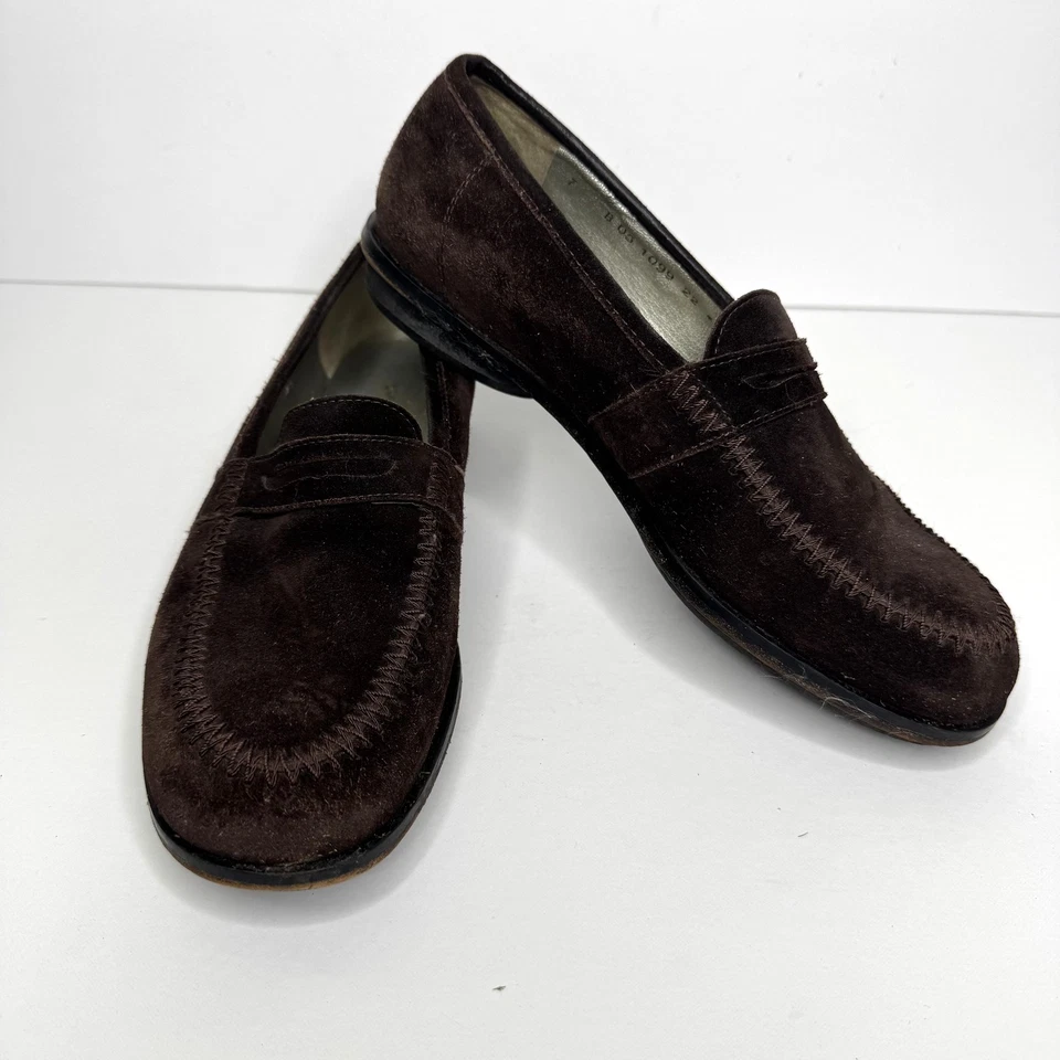 Robert Clergerie Shoes Womens Size 7 Suede Loafers Made in France Leather Sole - Image 2 of 4