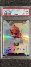 2018 Leaf Metal Draft Baseball AUTO CASEY MIZE RC #BACM1 PSA MINT 9