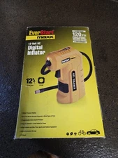 NEW-DIGITAL INFLATOR~EVERSTART MAXX-12 VOLT DC DIGITAL -Work LIGHT (CDC120E) 