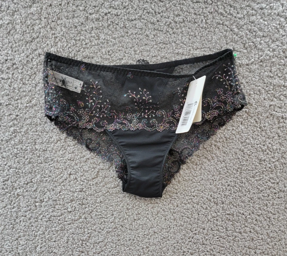 Panty corto Simone Perele Delice para mujer XS gema/negro Foto 2 de 4