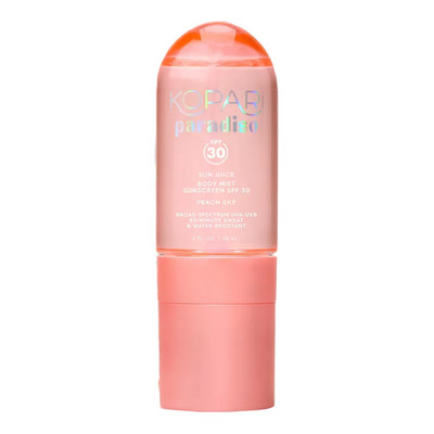 Kopari Paradiso Sun Juice Spf 30 Body Mist Peach Sky Clear Non-Sticky