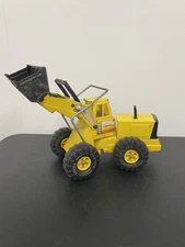 Vintage Tonka Turbo-Diesel Yellow Metal Pressed Steel Front End Loader XMB-975