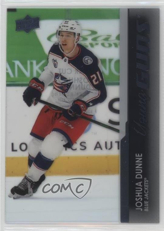 2021-22 Upper Deck Series 1 Young Guns Clear Cut Joshua Dunne #218 w6f