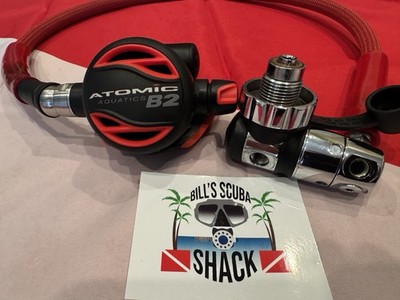 ATOMIC AQUATICS B2 DIN HOT RED EDITION REGULATOR LOOKS LIKE NEVER WET!