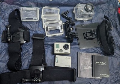 GoPro HERO 2 With Waterproof Case Wifi Pack Battery Included & Accessories 