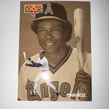 Pinnacle 1992 The Idols Rod Carew Don Mattingly #584 Angels Yankees Card