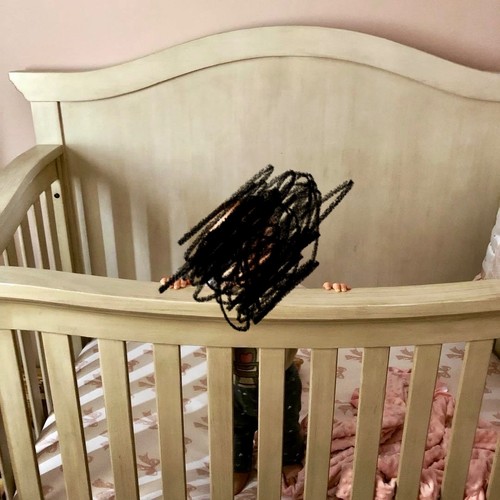 Kingsley Charleston lifetime crib with toddler/ infant mattress (always covered)