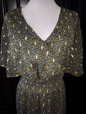 JEAN PASCALE Damen Kleid Gr. 36, Blusenkleid, Chiffon, gefüttert, neu