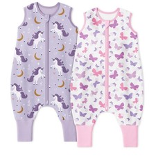 Sleep Sack With Feet 12-24 Months 100 Organic Cotton Baby Sleep Sack with Le...