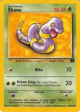 Ekans 56/82 Common Team Rocket Pokemon Unlimited Lightly Played