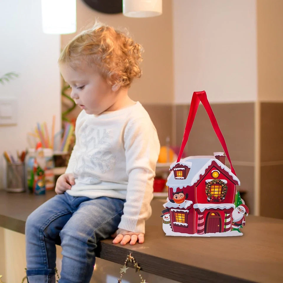 Weihnachtsbaum Anhänger Party Deko Kamin Fenster Geschenk Säckchen Apfel Süß - Bild 4 von 4